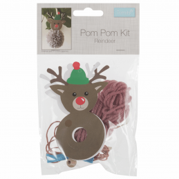 Christmas Festive Xmas Character Pom Pom Making Kit Decoration Crafts Reindeer