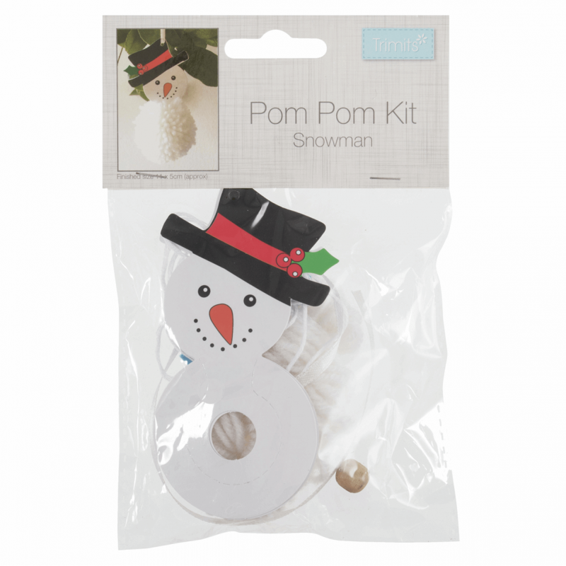 Christmas Festive Xmas Character Pom Pom Making Kit Decoration Crafts