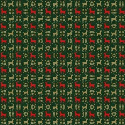 100% Cotton Fabric Christmas Holly Leaf Festive Xmas Festive 140cm Wide Green