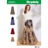 Simplicity Sewing Pattern 8923 Misses’ Long Maxi Midi & Short Pull On Skirt