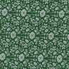 100% Cotton Fabric John Louden Metallic Print Christmas Holly Vine Flower Leaves