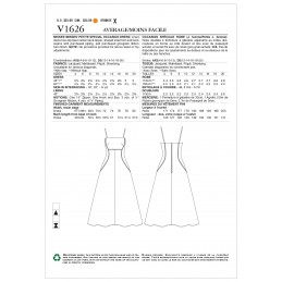 Vogue Sewing Pattern V1626 Women's Special Occasion Fit and Flare Dress