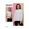 Vogue Sewing Pattern V1629 Women's Lightweight Blouse Shirt Top Collar Option