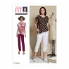 Vogue Sewing Pattern V1630 Women's Loose Fit Pullover Top Elasticated Trousers