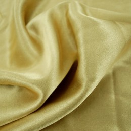 Gold Plain Stretch Satin Fabric Material Polyester Spandex Mix