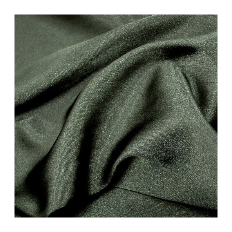 Black Plain Stretch Satin Fabric Material Polyester Spandex Mix