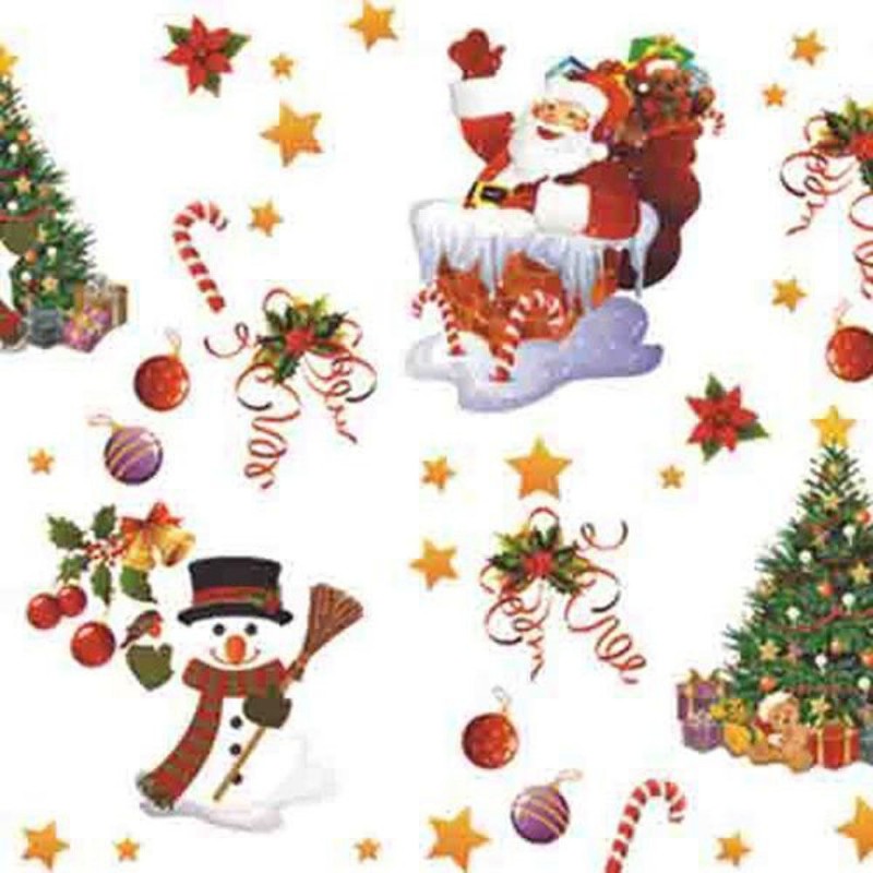 Vinyl PVC Tablecloth Easy Wipe Clean Christmas Festive Xmas Santa Claus Snowman