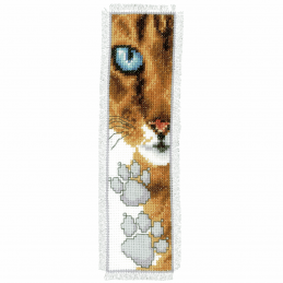 Cat Footprint Vervaco Counted Cross Stitch Kit Bookmark Birds Dogs Cats Floral