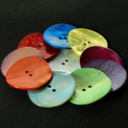 34mm Sea Shell Buttons Coat Pearl Dress Clothing
