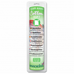 Cotton Soft White Madeira Stabilizer: Tear Away: Super Soft,Stable or Fix
