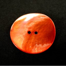 Orange 34mm Sea Shell Buttons Coat Pearl Dress Clothing
