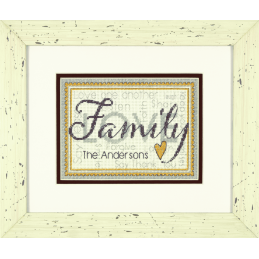 Dimensions Counted Cross Stitch Kit Family 17 x 12cm