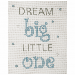 Dream Big Little One Boy Anchor Counted Cross Stitch Kit Baby Sets Boy Girl Elephant Balloons