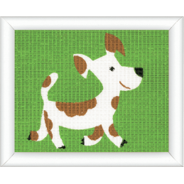 Dog Vervaco Tapestry Kit Beginners Zoo Animals Dog Cat Bee Frog Sheep