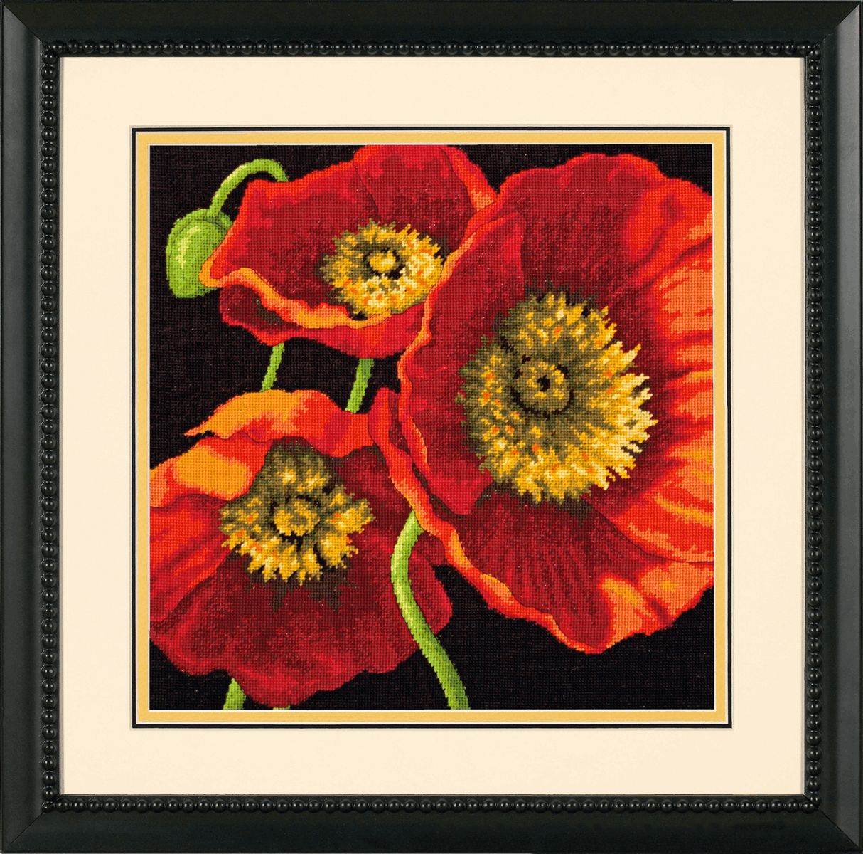 Dimensions Needlepoint Tapestry Kit Red Poppy Trio Poppies