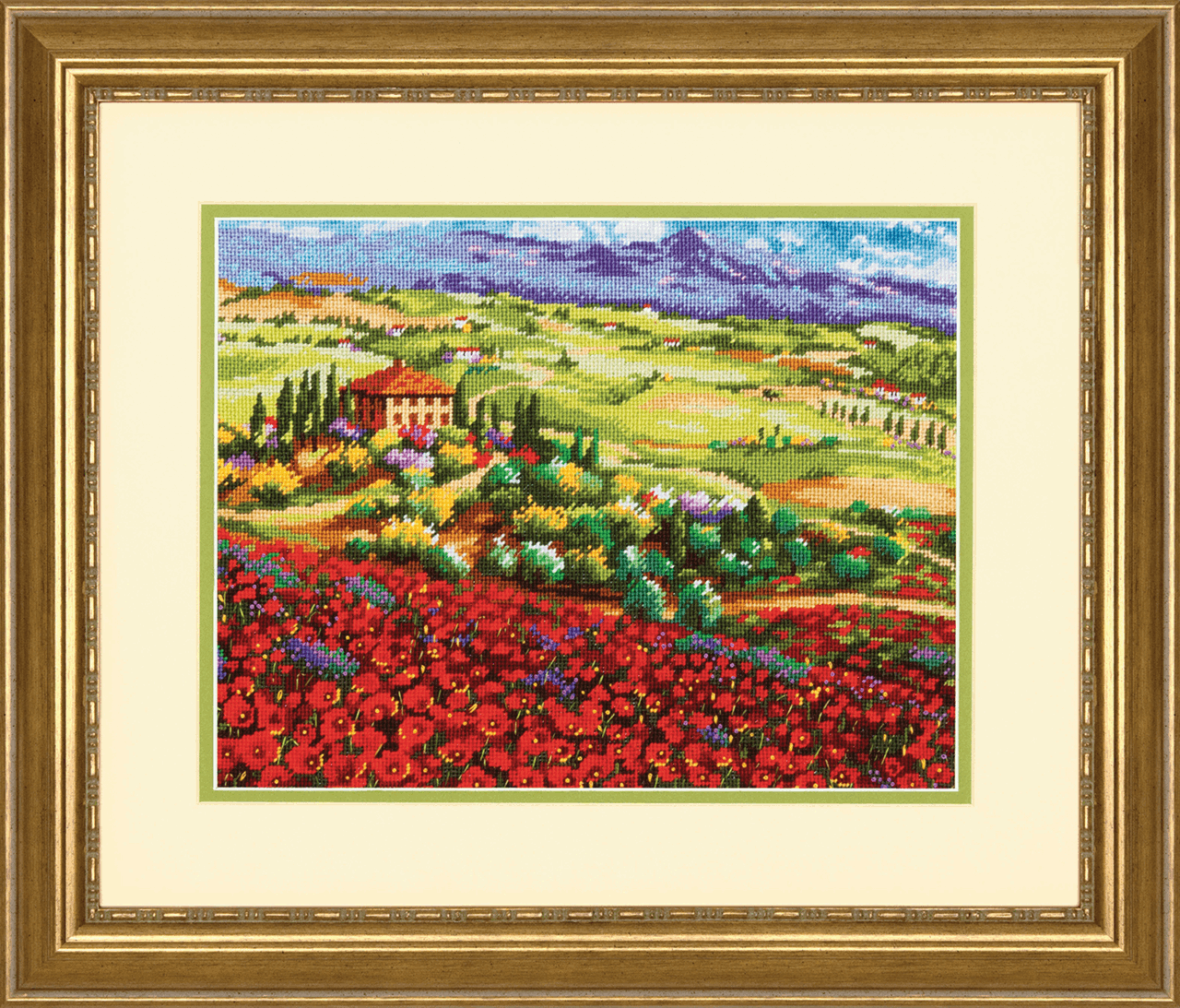 Dimensions Needlepoint Tapestry Kit Tuscan Poppies Fileds Poppy