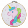 Vervaco  Embroidery Kit with Hoop Toucan,Unicorn,Elephant,Cactus Or Butterfly