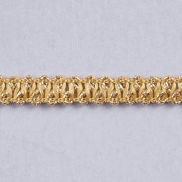 Gold Essential Trimmings 1m x 10mm Metallic Braid Sparkly Trim Plait like