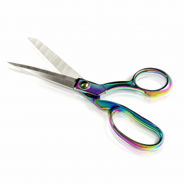 Hemline Scissors: Dressmakers Shears: 21cm/8.25in: Rainbow