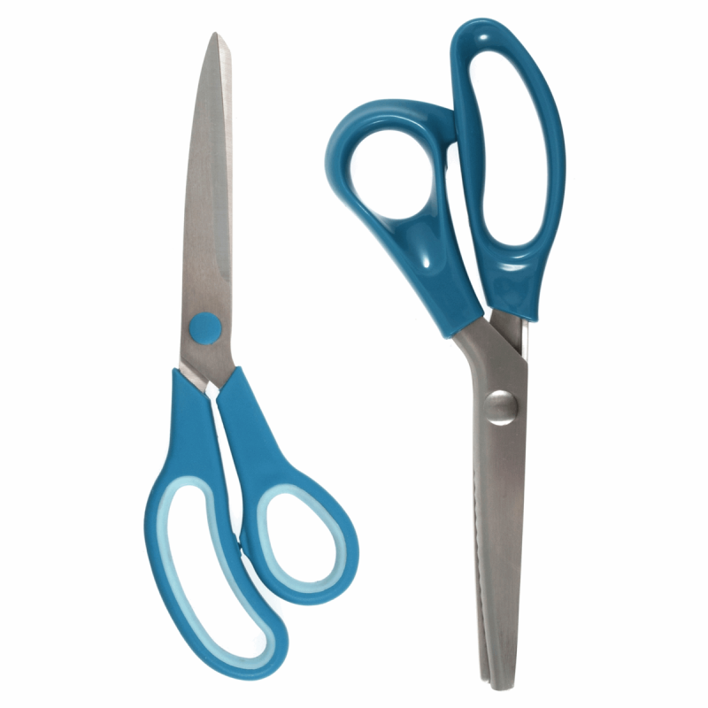 Trimits Scissors Set 2 Piece 10" Dressmaking Shears & 9" Pinking