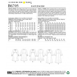 Butterick Sewing Pattern B6705 Women's Dress In Two Lengths