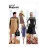 Butterick Sewing Pattern B6707 Womens Fitted Dress With Contrast Yolk