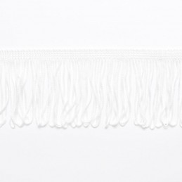 White Looped Dress Fringe Fringing 1" to 12" Trim Trimming