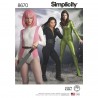 Simplicity Sewing Pattern 8670 Misses Cosplay Costume Bodysuit Jumpsuits Knit