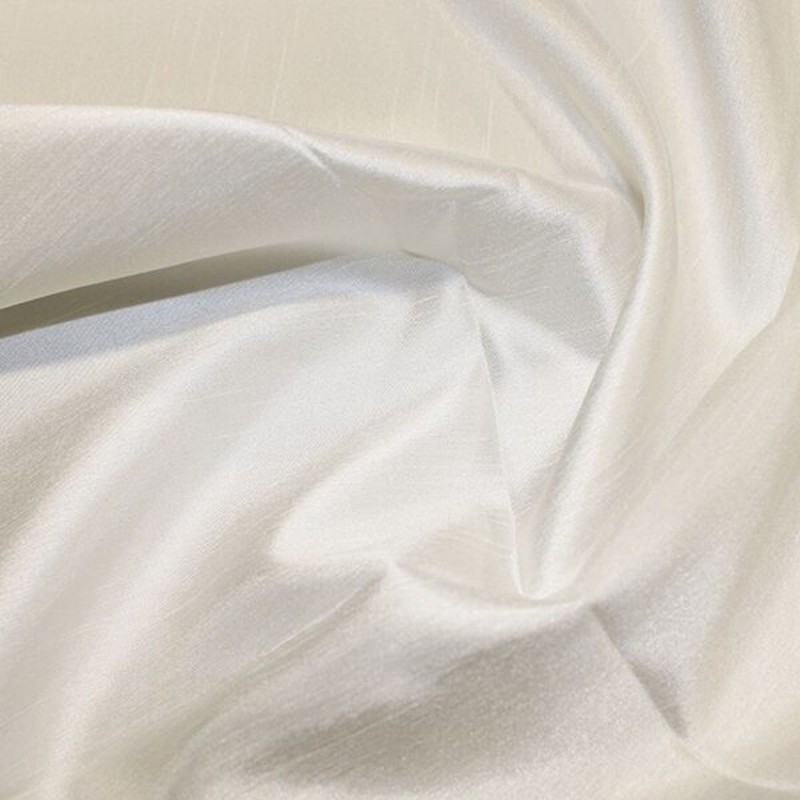 Satin Backed Shantung Dupion Faux Silk Dress Fabric Lightweight 146cm Wide