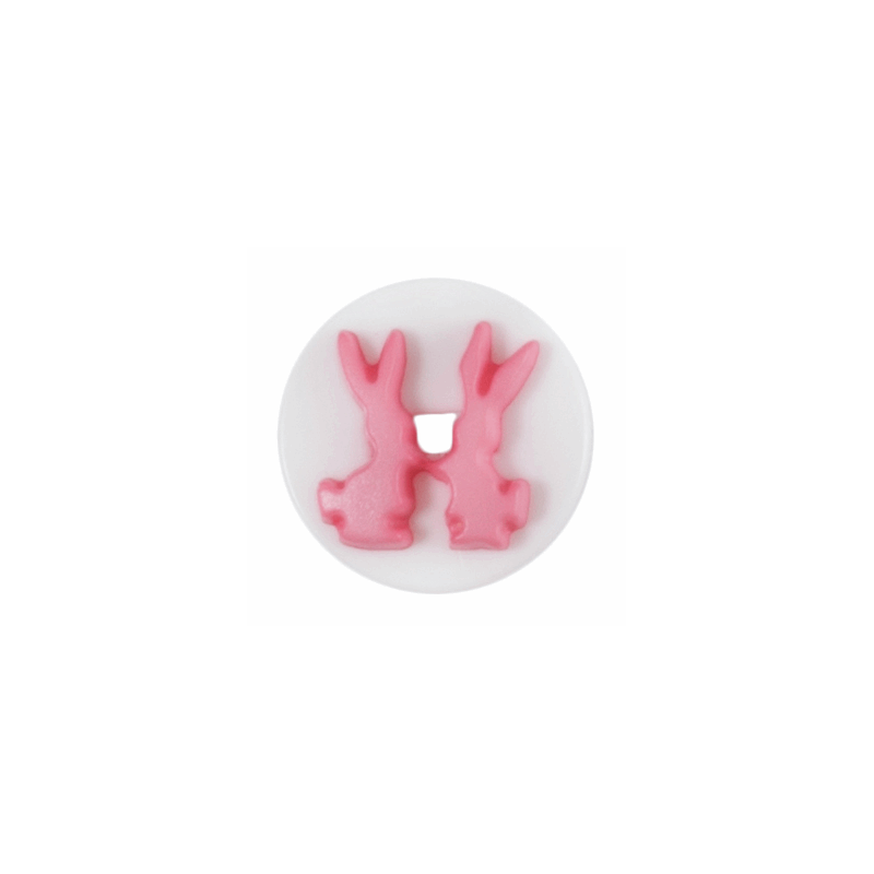 Bunny Rabbits Buttons 14mm Nylon Shank 22 Lignes