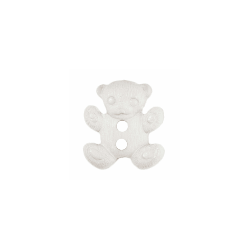 ABC Buttons 18mm Teddy Bear 2 Hole Polyester 24 Lignes