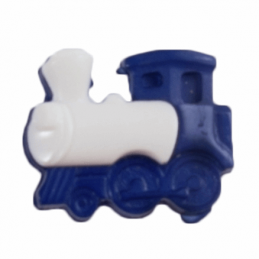 Blue ABC Buttons 17mm Steam Train Button Nylon Shank 27 Lignes