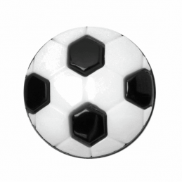 ABC Buttons 1 x 15mm Football Button Nylon Shank 24 Lignes