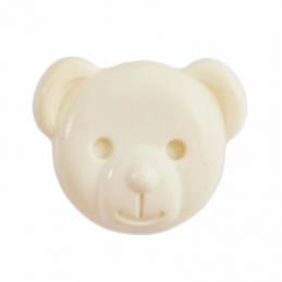 Yellow ABC Buttons 1 x 15mm Teddy Bear Face Button Shank Nylon 24 Lignes