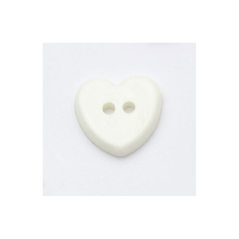 Heart Shaped 2 Hole 13mm Button Plastic Craft Sewing Baby