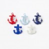 Nautical Ships Anchor 17mm x 15mm Button Plastic Shank Child Baby Craft Sewing