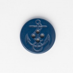 French Navy Nautical Ships Anchor Moulded Button Plastic Shank Child Baby Craft Sewing