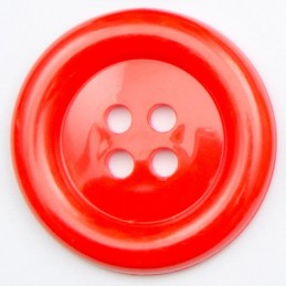 Red 1 x Big Clown Button Plastic Coat Jacket Fancy Dress 38mm or 51mm