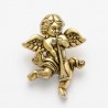 1 x Cherub with Flute Button 28mm ABS Plastic Shank Novelty Antique Gold