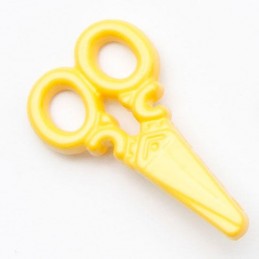 Yellow 1 x Craft Scissors Button 18mm Plastic Shank Novelty