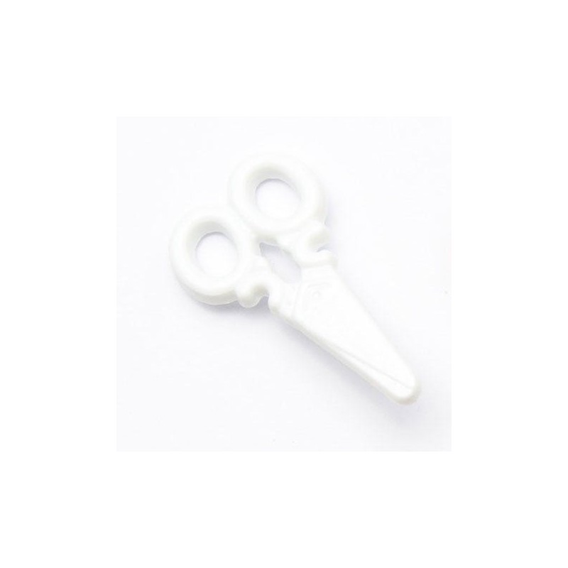 1 x Craft Scissors Button 18mm Plastic Shank Novelty
