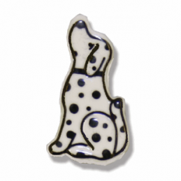 Trimits 1 x Dalmatian Dog Button 24mm Poly Shank Novelty