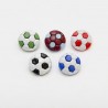 1 x Football Soccer Button 13mm Plastic Shank Novelty Ball Round