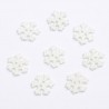 1 x Christmas Frosted Snowflake 2 Hole Button Festive Buttons