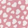 Printed Polar Anti Pil Fleece Fabric Valentines Hearts Love Romance Blanket