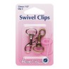 Hemline 13mm Swivel Clip In Bronze And Silver Strap Cord Ribbon