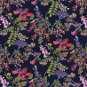 100% Cotton Poplin Fabric Rose & Hubble Regal Lane Floral Berries Flower