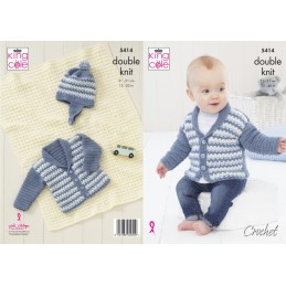 King Cole Baby Knitting Patterns Livre 40 objets Pulls Cardigans Chapeau vestes