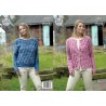 King Cole Knitting Pattern Sweater, Cardigan Knitted Big Value Tonal Chunky 4882
