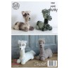 King Cole Crochet Pattern Stuffed Toy Doorstop in Big Value Super Chunky 9081